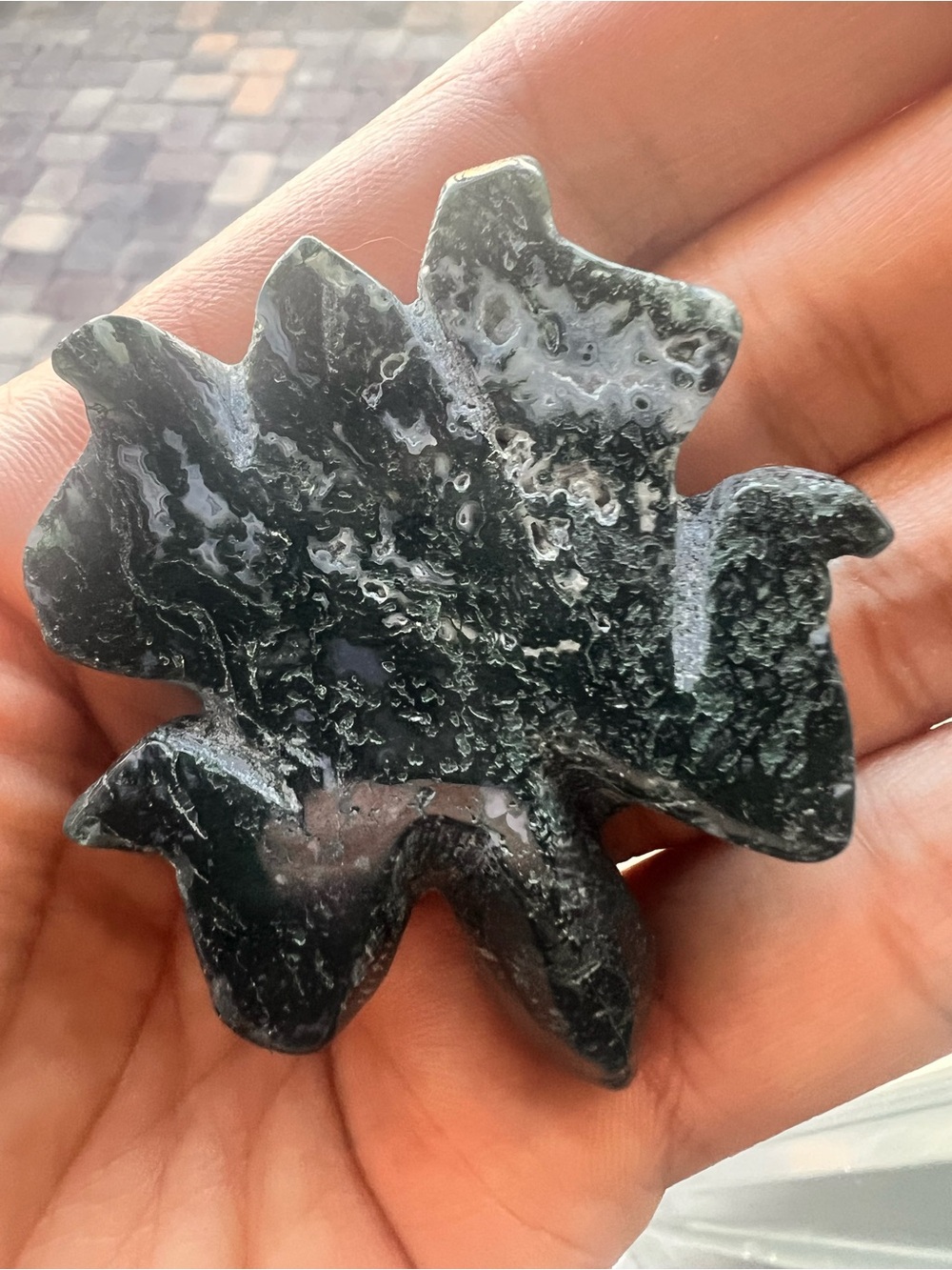 Moss Agate turtle - Picture 5 of 7